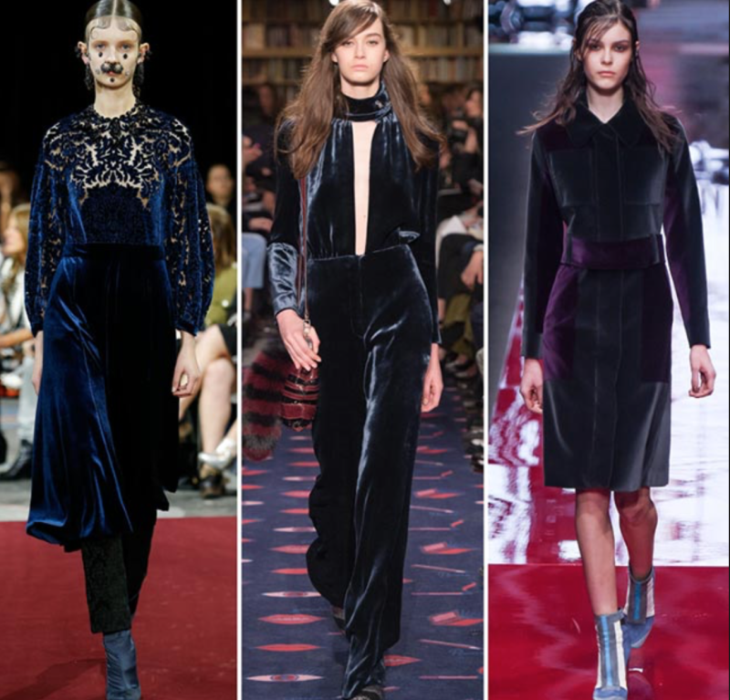 Платья из бархата подиум