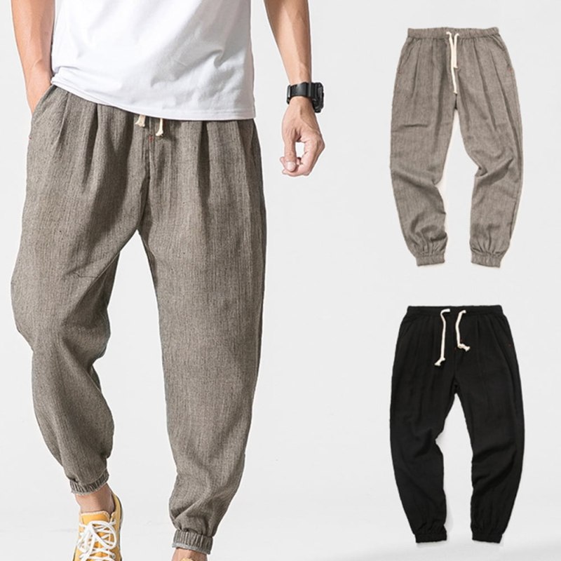 Baggy Loose Cotton Harem Pants мужские