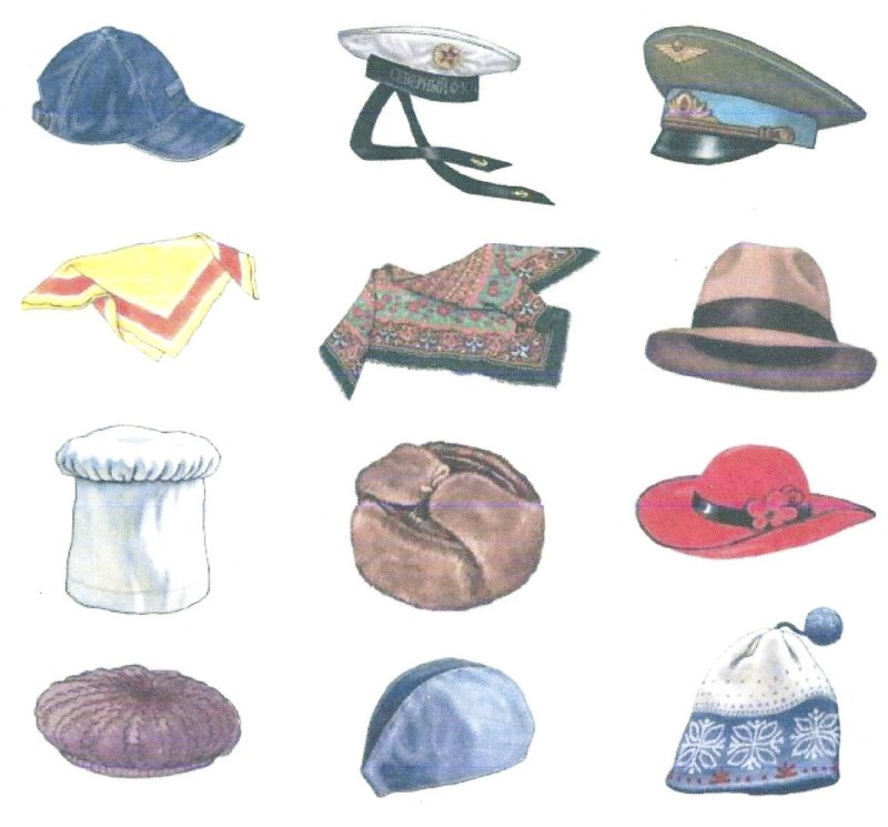 Изображения головных уборов для детей