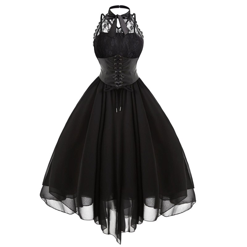 Goth Dress с корсетом