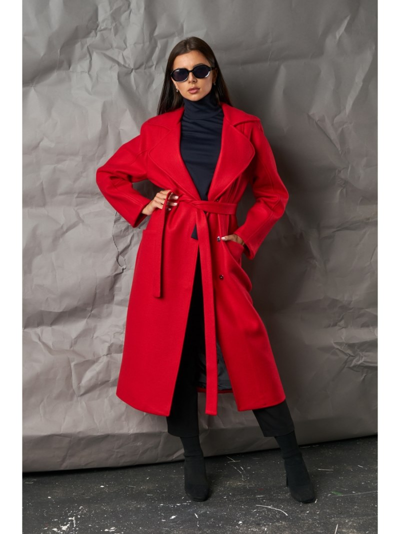 Vero Moda пальто красное