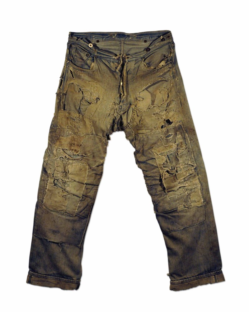 Старые грязные джинсы