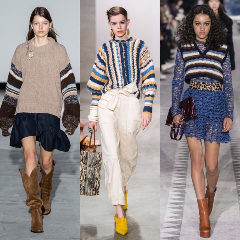 Вязаная одежда с подиума