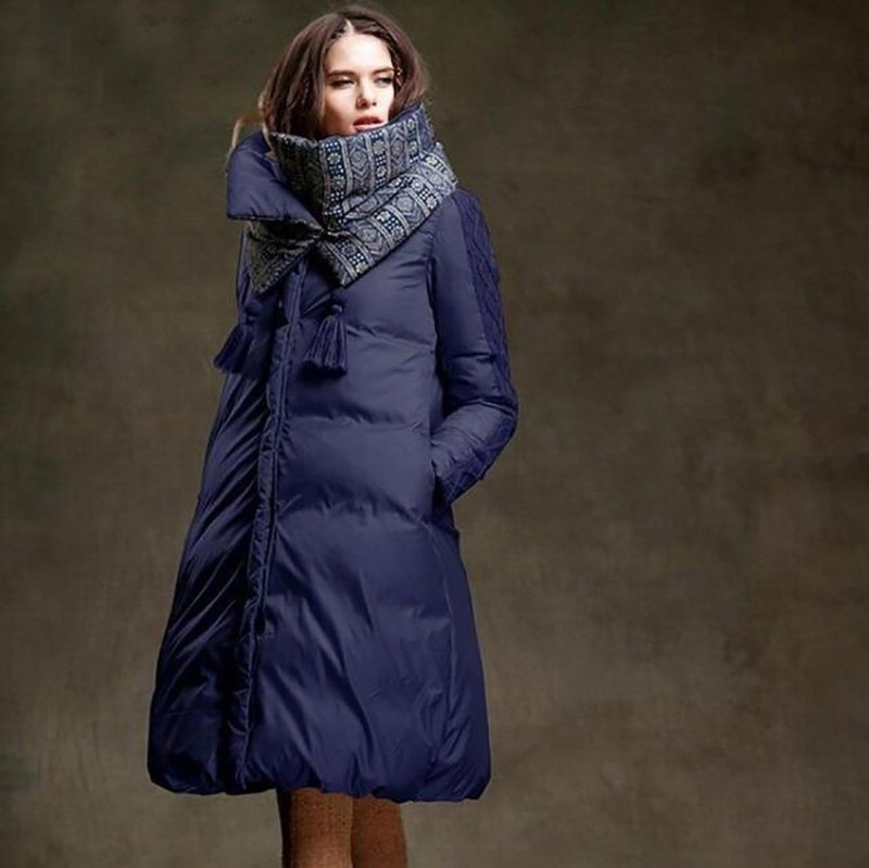 Дутое пальто женское