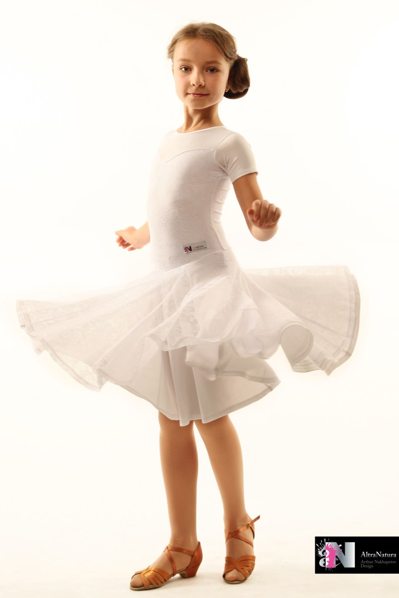 Рейтинговое платье для бальных танцев для девочек