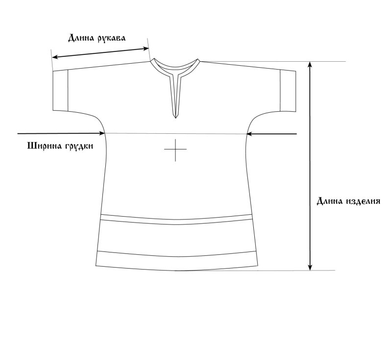 Лекало для крестильной рубашки