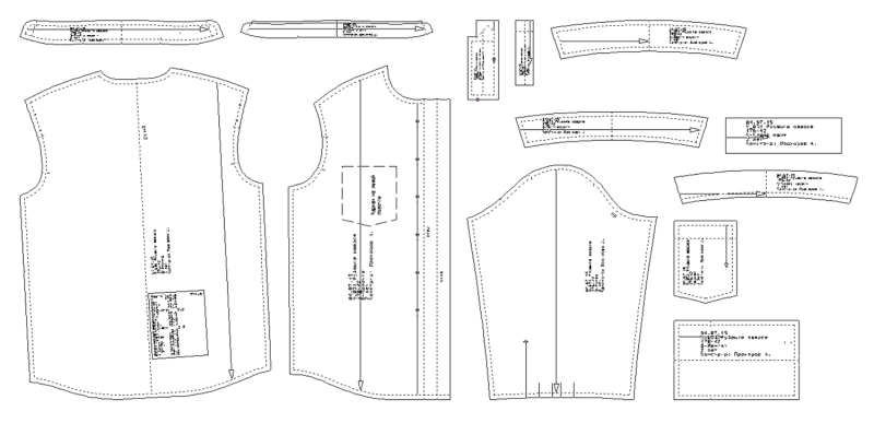 Выкройка рубашки женской