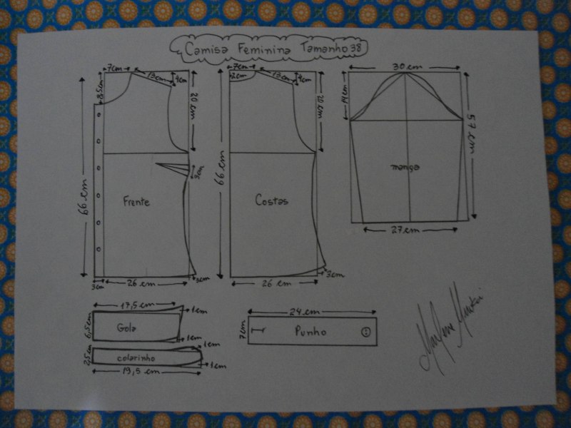 Выкройки рубашки женс