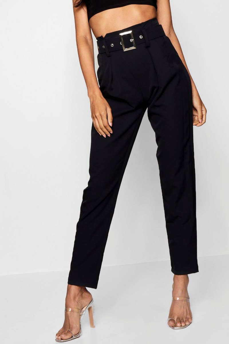 Брюки с завышенной талией женские