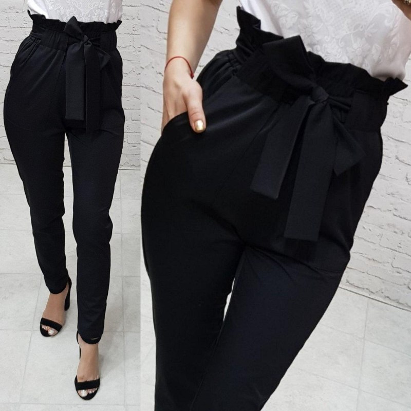 Чёрные штаны женские