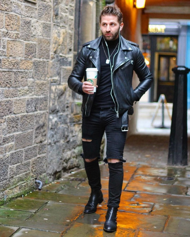 Челси и косуха мужской look
