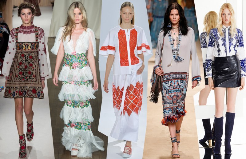 Мода этно Славянский стиль современно