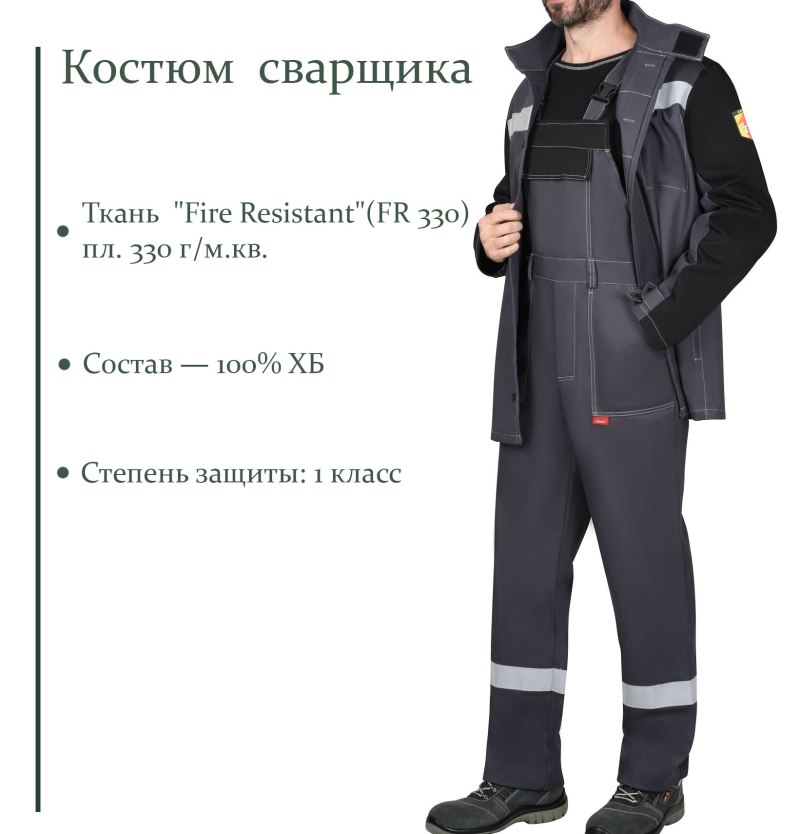 Размеры куртки сварщика