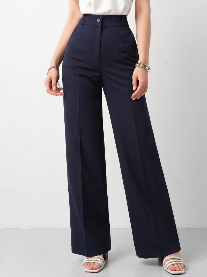 Брюки палаццо женские черные