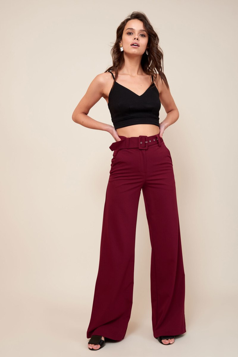 Брюки палаццо женские с высокой талией