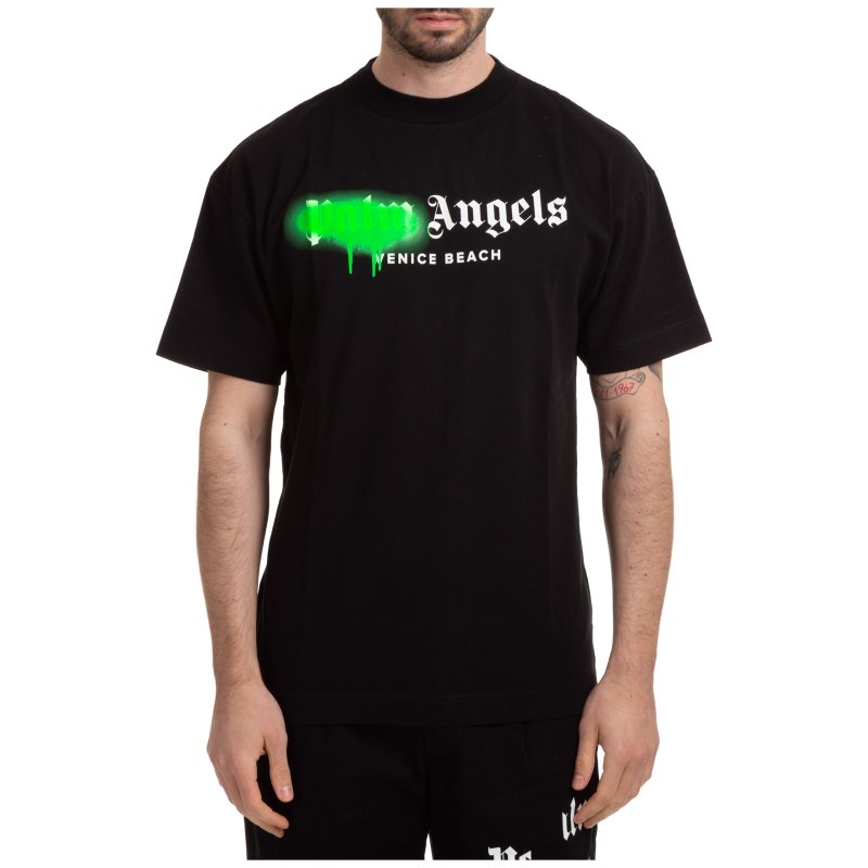Palm Angels футболка мужская черная