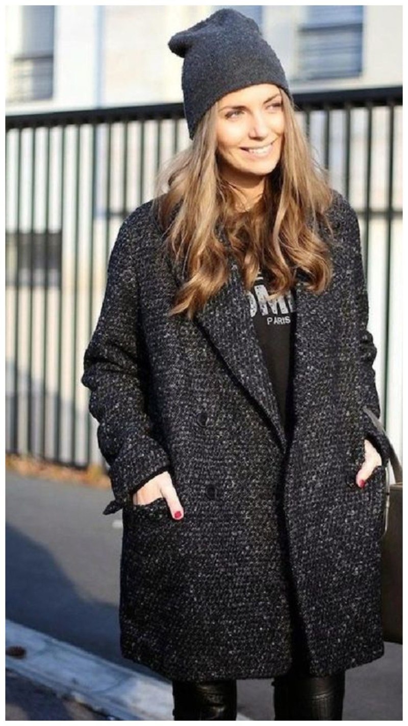 Пальто с шапкой