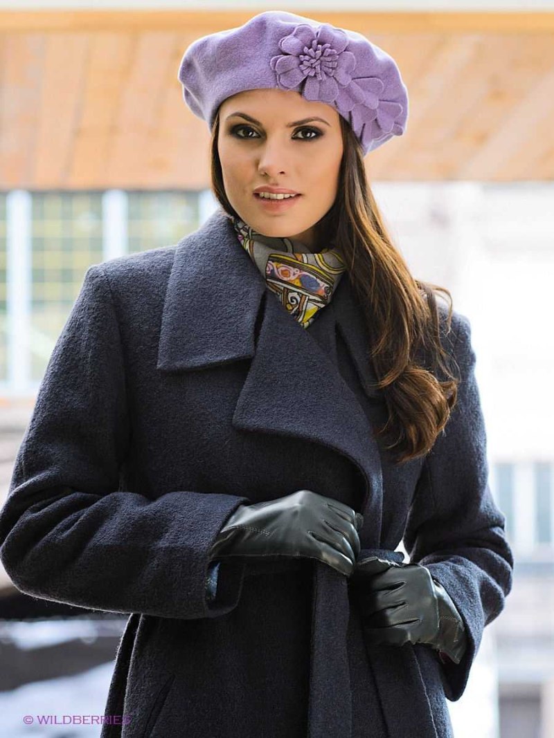 Головной убор к пальто для женщин