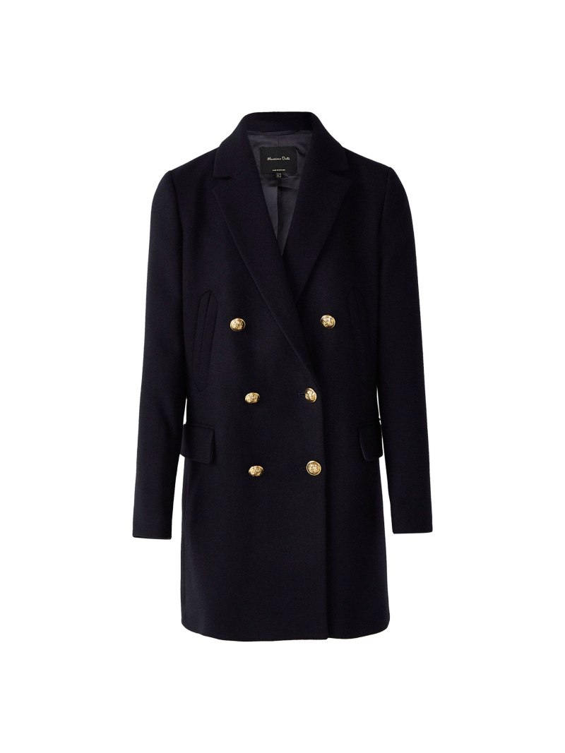 Пальто massimo Dutti двубортное
