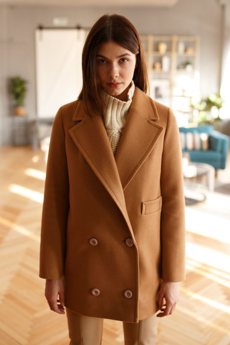 Двубортное пальто пиджак