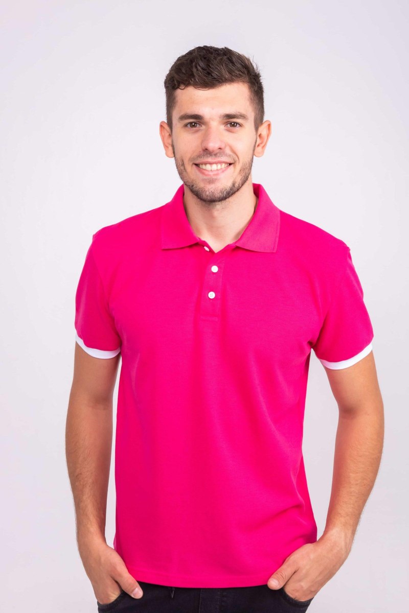 Малиновые футболки мужские поло