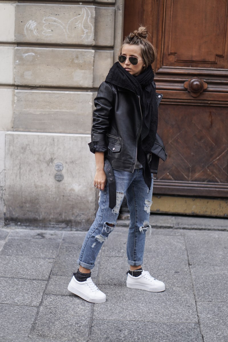 Укороченные джинсы под кро