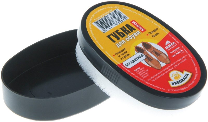 Фукс губка для обуви бесцветная
