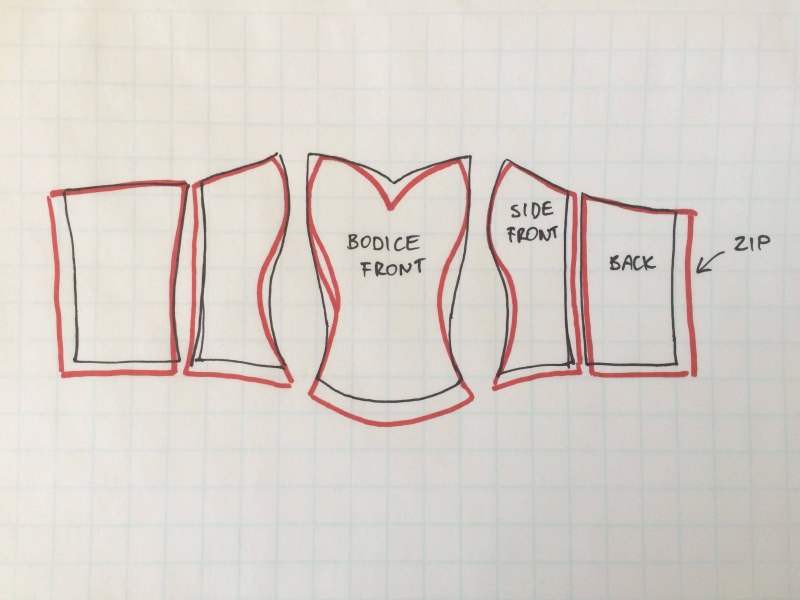 Лекало корсета