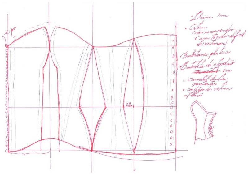 Корсет бюстье выкройка