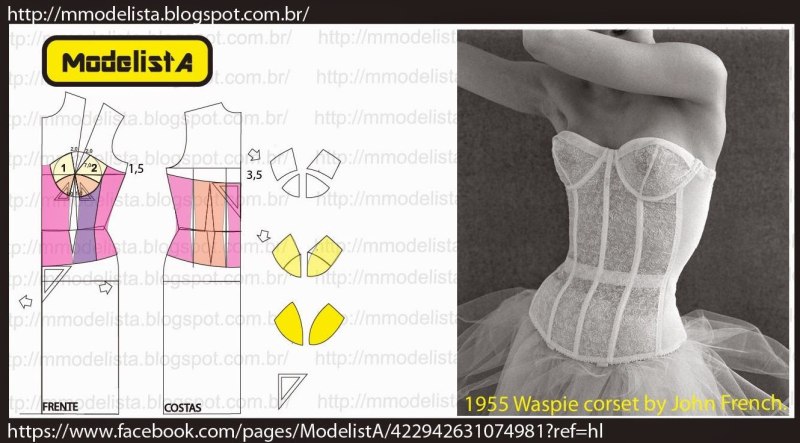Выкройка корсета