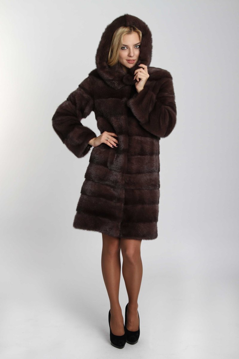 Тото шуба норковая поперечная