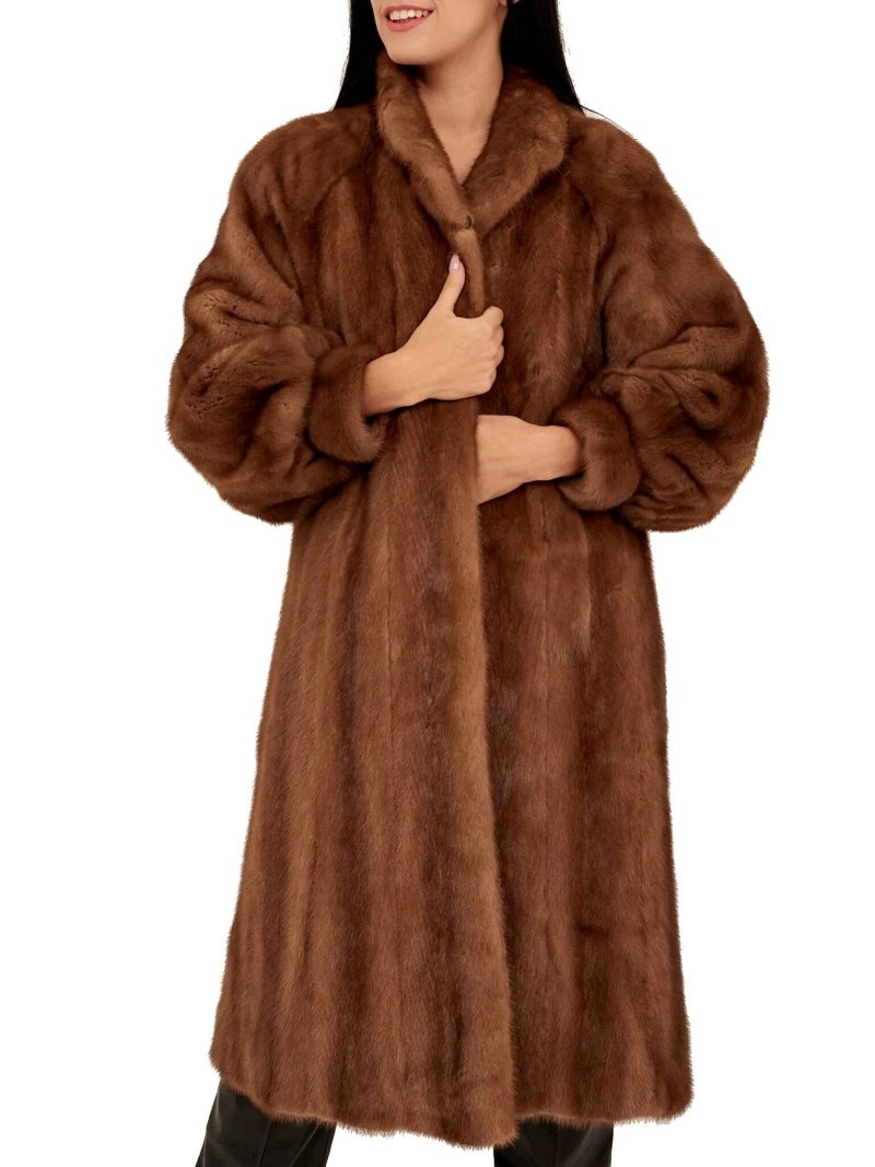 Шуба коричневая