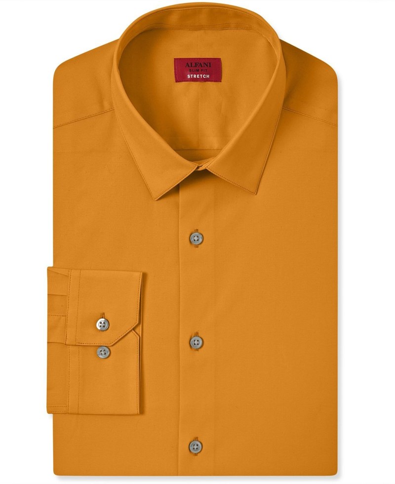 Рубашка на мальчика горчичного цвета