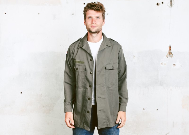 Рубашка мужская хаки милитари