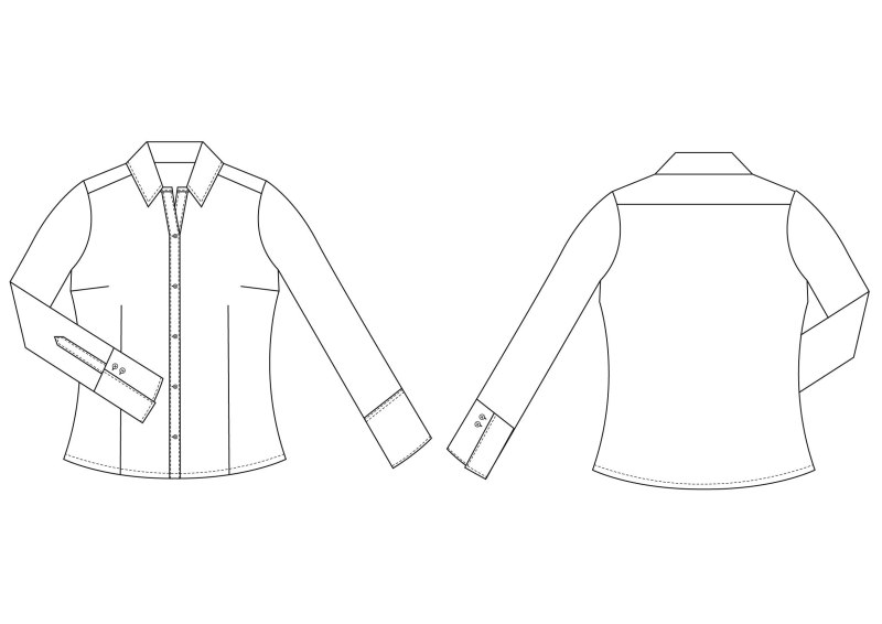 Эскиз рубашки женской