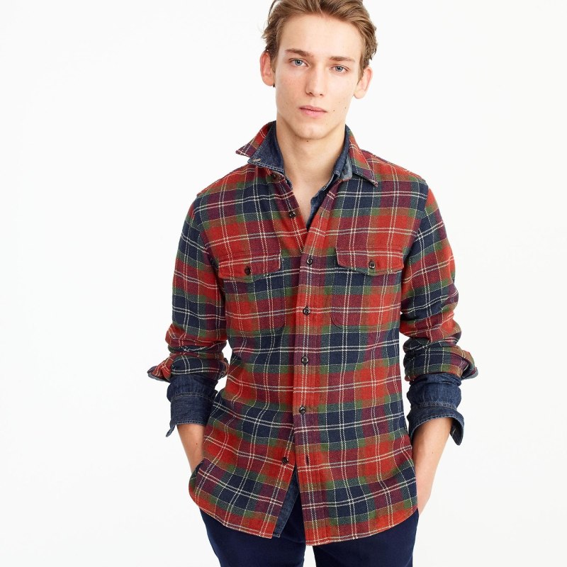 Фланелевая рубашка Зара мужская