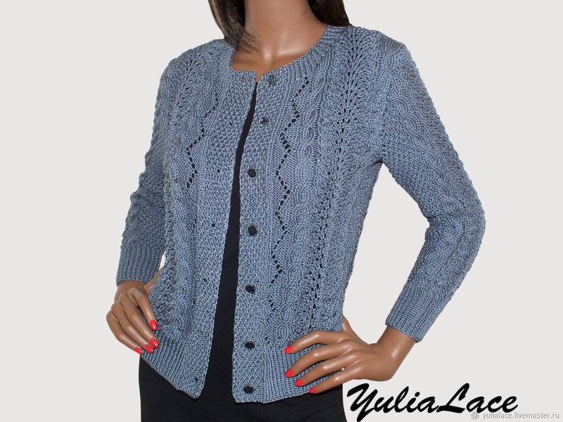 Жакет женский вязаный