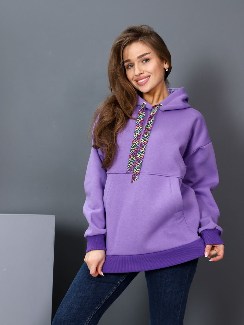 Фиолетовая толстовка женская