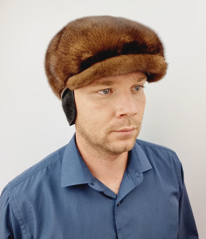 Норковая кепка мужская