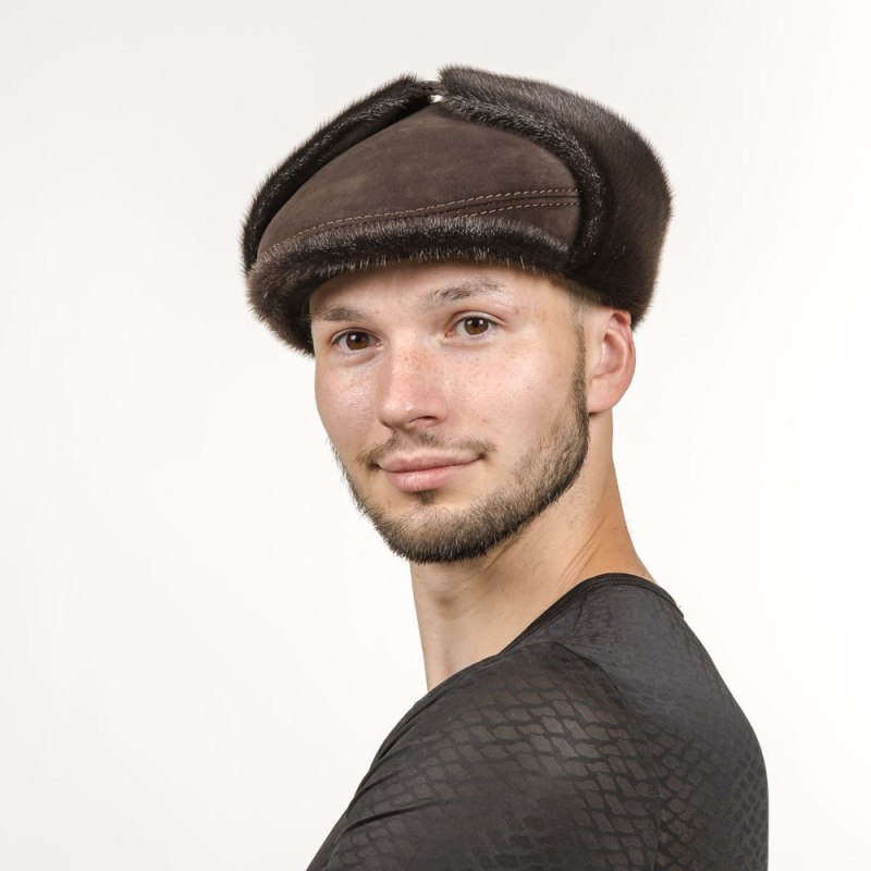 Нерповая кепка мужская