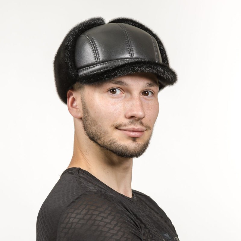 Меховая кепка мужская