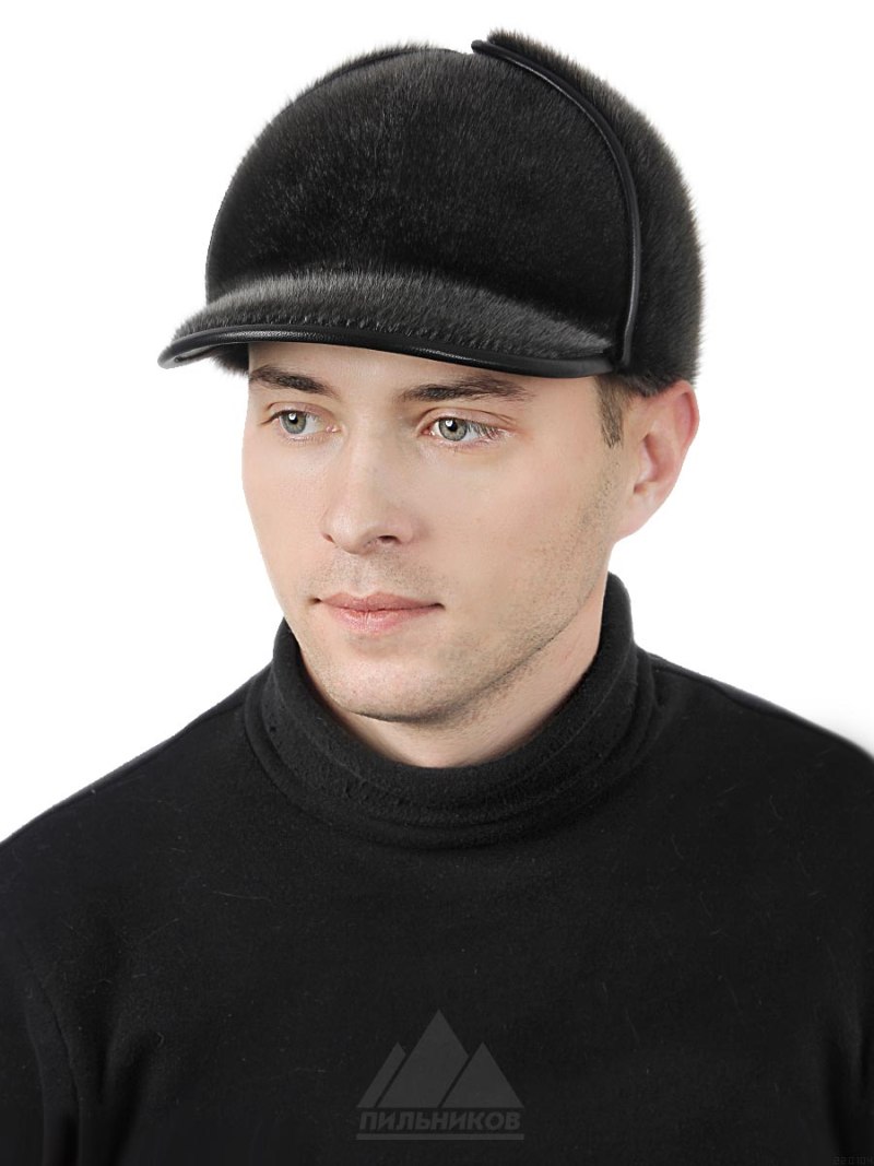 Меховая кепка мужская