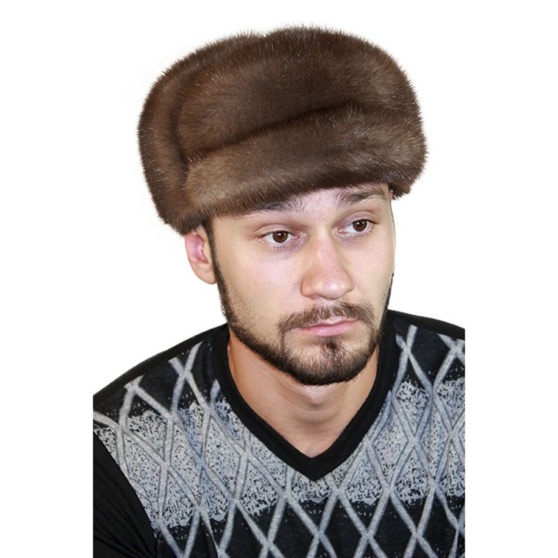 Шапка из норки мужская
