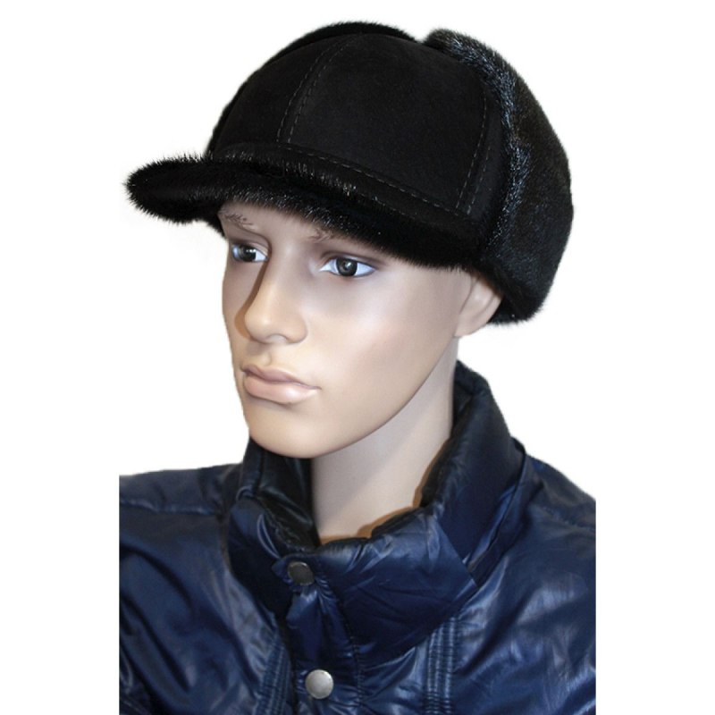 Меховая кепка мужская