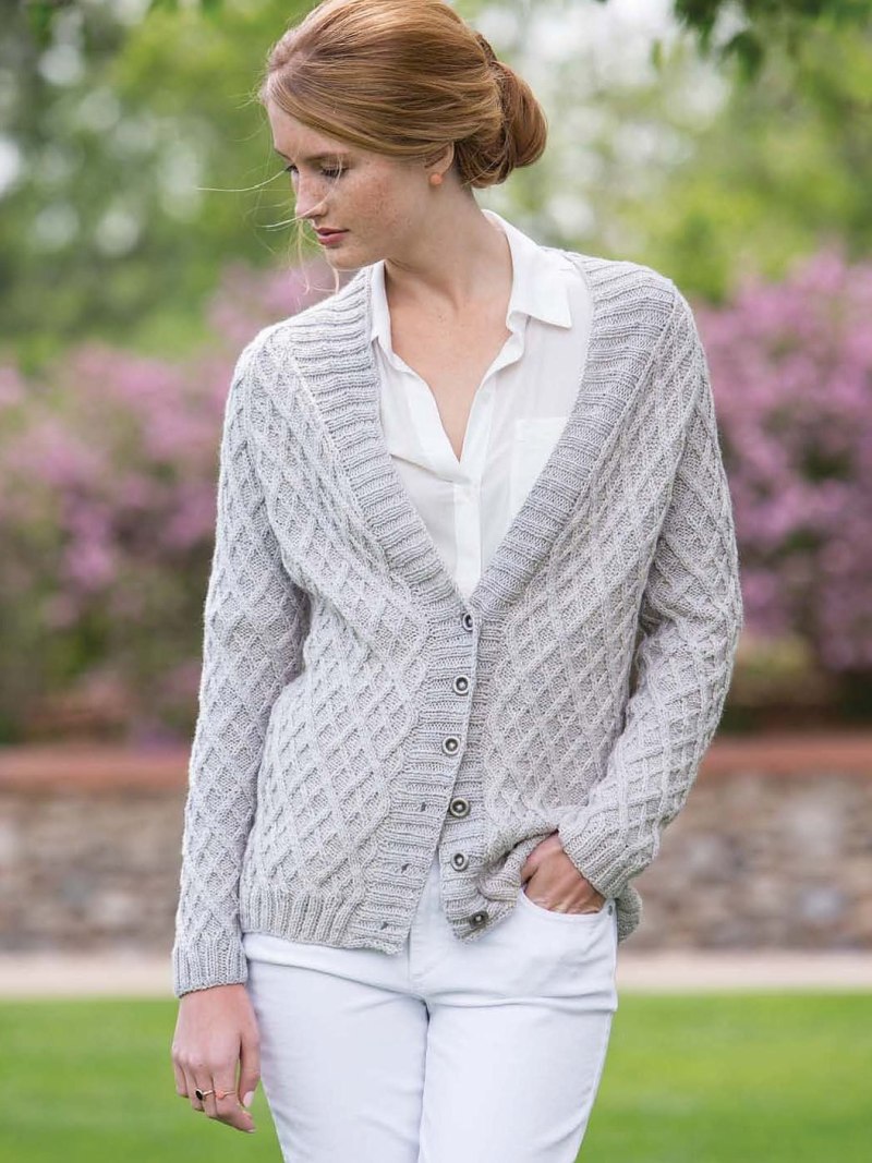 Вязаный жакет