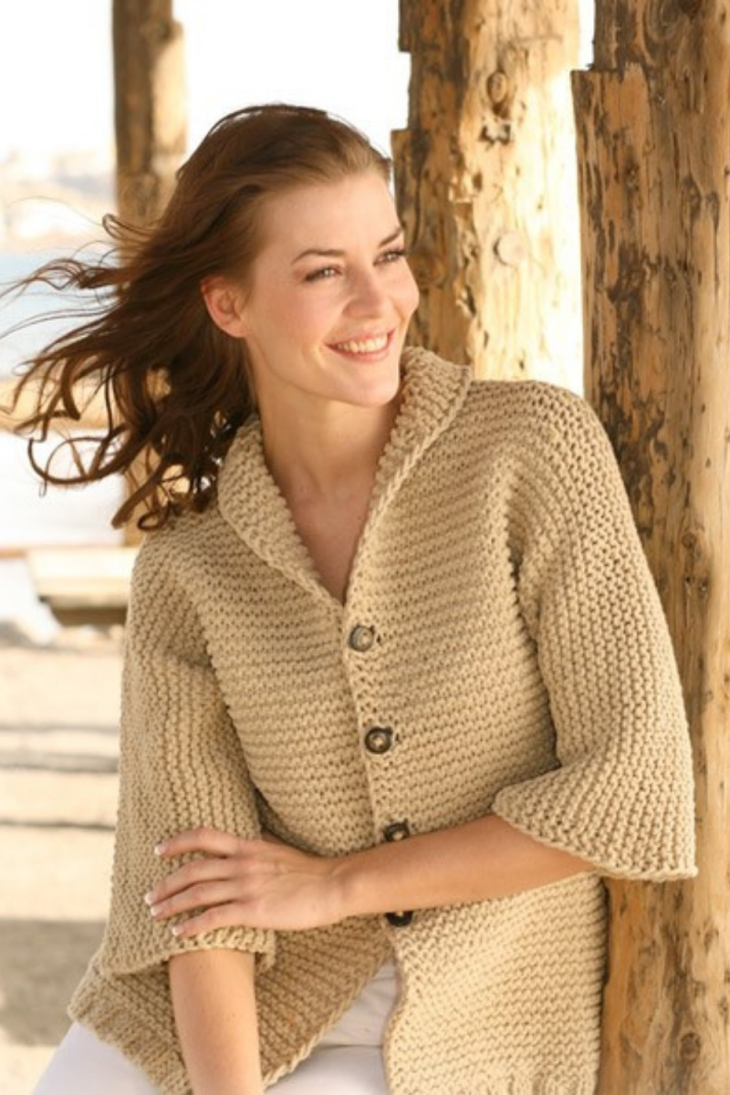 Жакет Дропс спицами для женщин