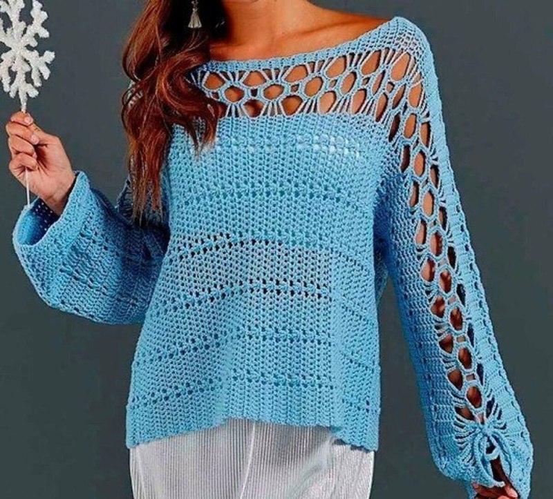 Кофточка крючком для женщины