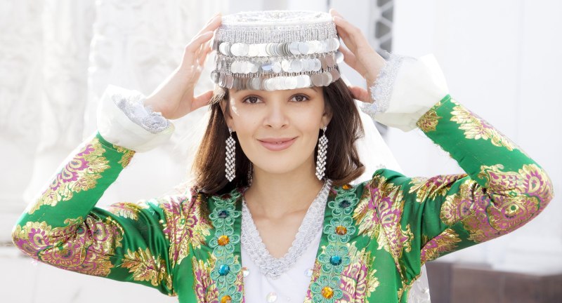 Узбекский женский головной убор