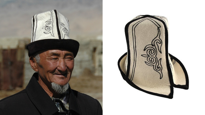 Кыргызская Национальная одежда Бакай калпак