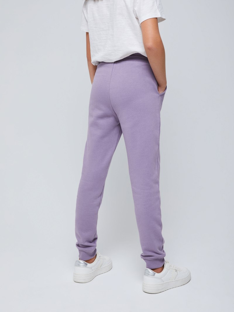 Брюки лавандового цвета